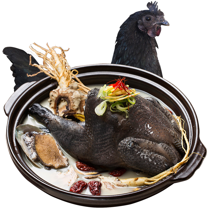2只烏雞新鮮宰殺正宗金蟬五黑雞土雞農(nóng)家散養(yǎng)烏骨雞老母雞整只