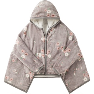 儿童小学学生防寒保暖法兰绒披肩午休毛毯午睡空调小毯子披风斗篷