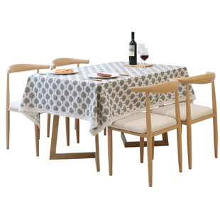 幼儿园美术室绘画桌布美工区画画桌布套棉麻小清新网红餐桌布家用