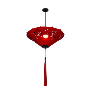 灯笼中式手绘创意雨伞餐馆饭店火锅店茶楼酒楼广告装饰中国风吊灯