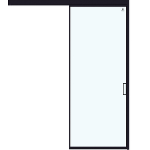 彩铝复古口袋门无轨平移幽灵门厨房卫生间厕所单轨单扇推拉吊趟门