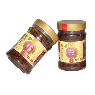 邯郸涉县特产 拌饭拌面夹馒头女娲花椒芽菜辣酱200g*5瓶礼盒装