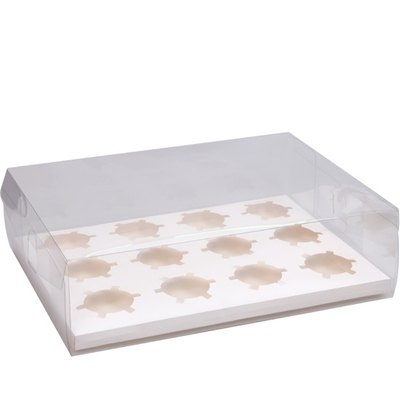 12粒全透明马芬包装盒杯子蛋糕