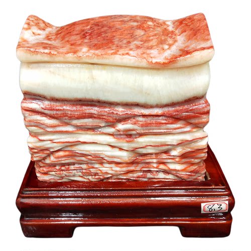 天然奇石矿石猪肉石红烧肉东坡肉五花肉石观赏石家居装饰摆件镇宅