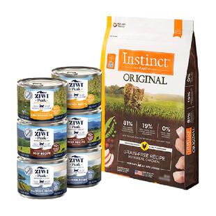 【超级桶】Instinct天然百利无谷鸡+Ziwi巅峰罐头