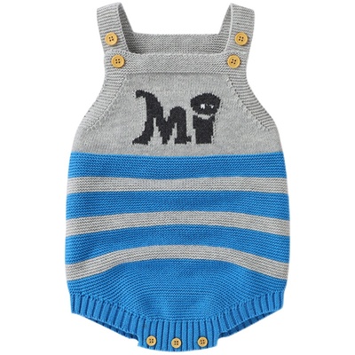 咪咪熊否吊带三角爬棉质夏季