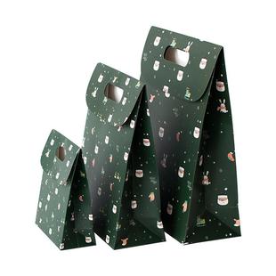 圣诞节礼品袋子手提袋小清新大号平安夜苹果盒礼物袜子糖果包装袋