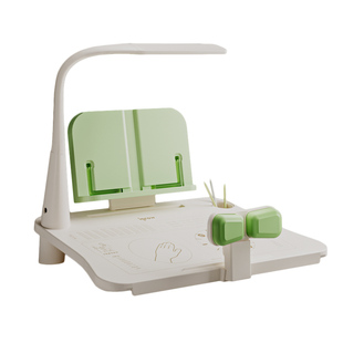 爱果乐护眼台灯款坐姿矫正器儿童写字姿势防驼背小学生视力保护器桌面款防近视护眼写作业防低头神器书桌支架