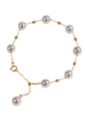 西大班天女Akoya满天星珍珠手链