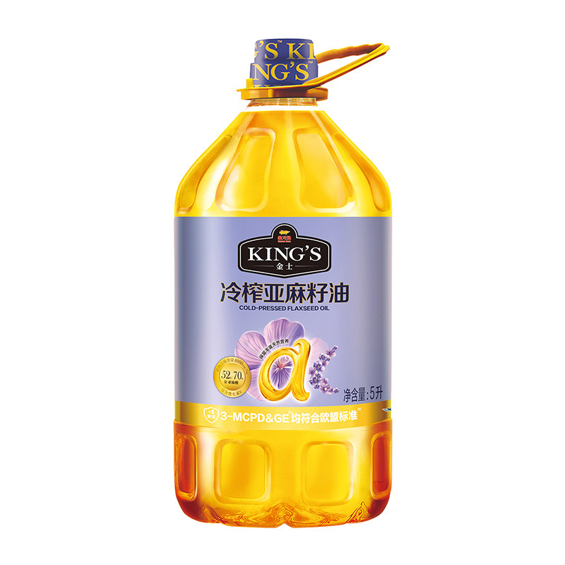 金龙鱼KING'S亚麻籽油5L+400ml