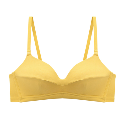 IU裸感纯棉薄款文胸无钢圈聚拢