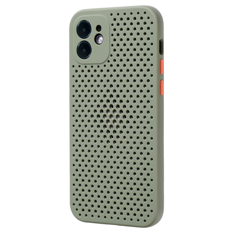 适用苹果11手机壳散热Xr透气Xs Max防摔全包硅胶iPhone11Pro网壳降温潮牌7P夏季男女款磨砂8plus软套超薄洞洞