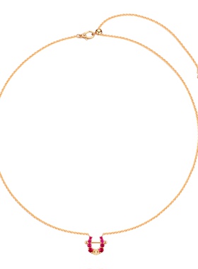 法式气质高级U形马蹄项链