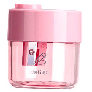 得力双孔卷笔刀大孔径削笔刀儿童小学生削笔器幼儿园男孩迷你型多功能大口径加粗铅笔刨笔刀女孩削笔机便携式