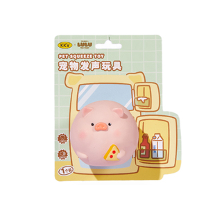 KKV罐头猪LULU宠物发声玩具狗狗解闷自嗨互动猫猫弹力绳玩具