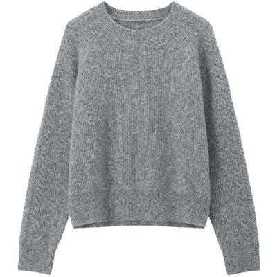 LAGOGO亮丝优雅柔软含羊毛针织衫