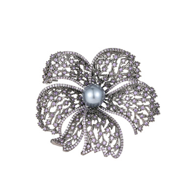 【紫罗兰正版】丝蕾花胸针