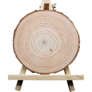 原木片幼儿园手工diy手绘材料实木头画年轮圆形木片原木薄圆木片