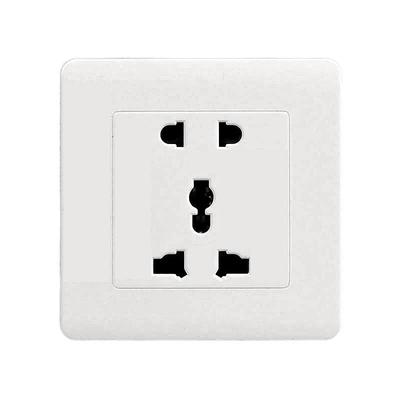 国际通用五孔10/13A圆孔英标插座