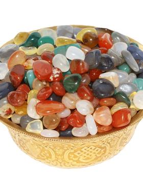 七彩玛瑙佛堂桌面摆件