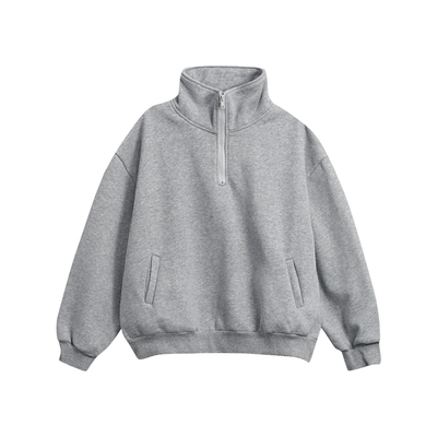 冬男女立领宽松加绒加厚卫衣