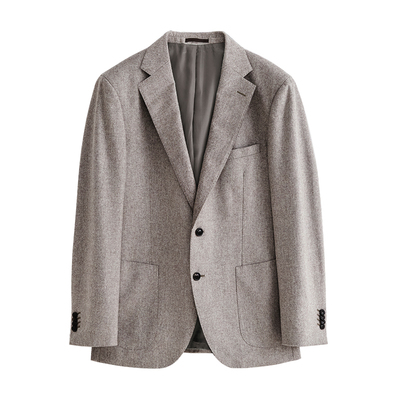 意大利VBC法兰绒厚款绵羊毛西装