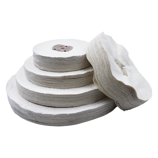 抛光白布轮金属不锈钢镜面抛光轮打磨抛光蜡划痕修复棉扎线散布轮