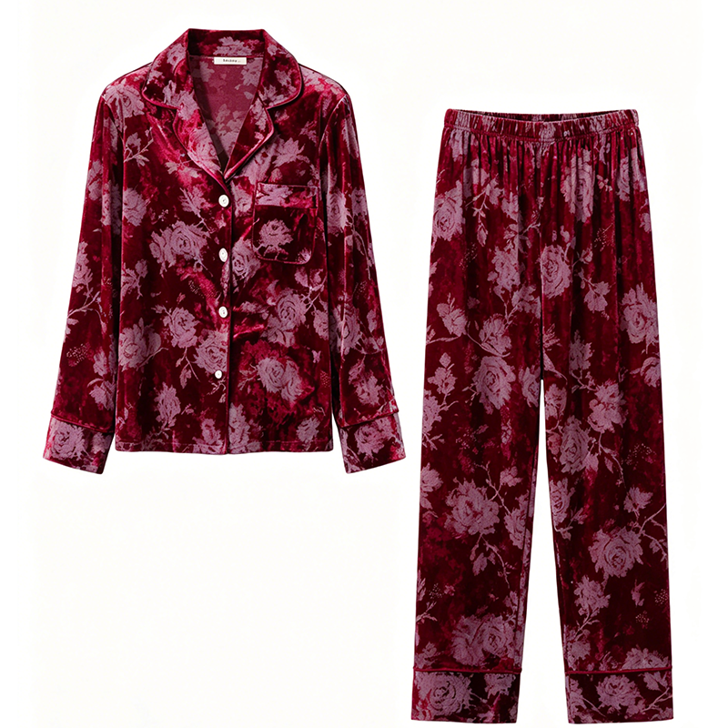 达芬奇密码金钻绒睡衣女家居服