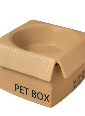 【护颈不易翻】纸盒猫粮收纳摆件