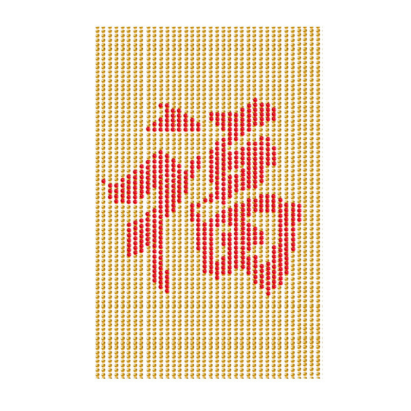 福字水晶珠帘定制logo图案广告
