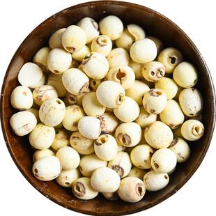 去芯白莲子1000g磨皮去心通芯干货莲子散装湘莲另售特级野生干货