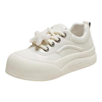 TATA他她幸运星厚底休闲板鞋女透气大头小白鞋夏新款CP301BM5奥莱