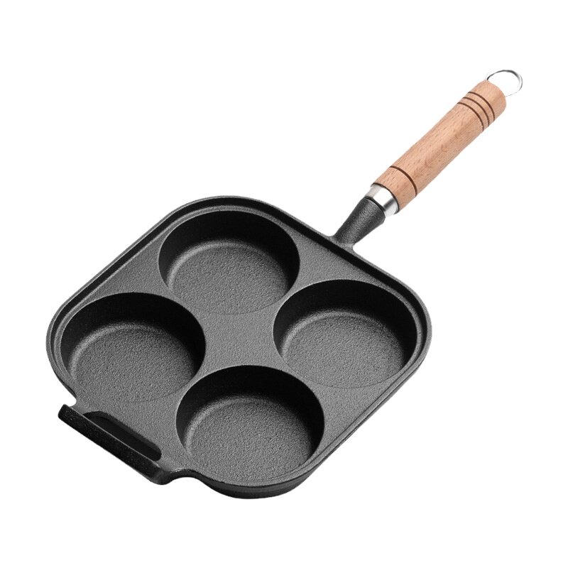 四孔煎蛋神器做蛋饺专用鸡蛋汉堡家用蛋堡模具加深煎饼平底不粘锅