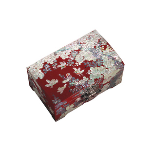 锦贝传说螺钿漆器贝壳首饰盒结婚订婚新婚三金五金彩礼物非遗收纳