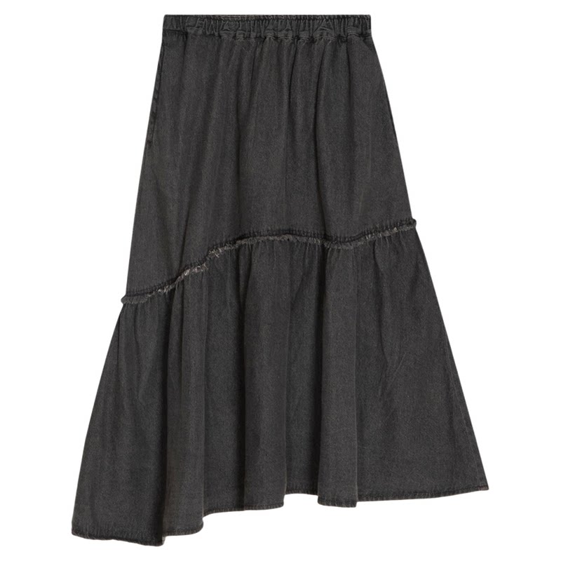 niko and ...半身裙女2026秋季新款棉质温柔不规则牛仔裙816969