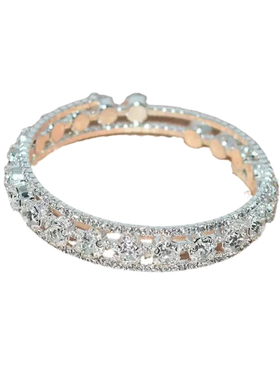 宴会千金超闪弹力圆钻手镯女