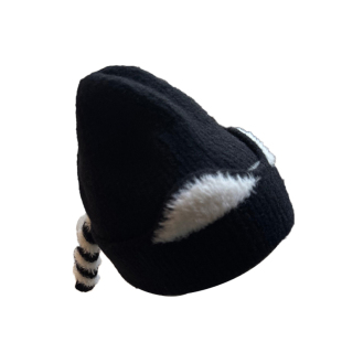 儿童毛线冷帽子针织2025新款冬季中大女孩男孩小保暖东北防寒冬天