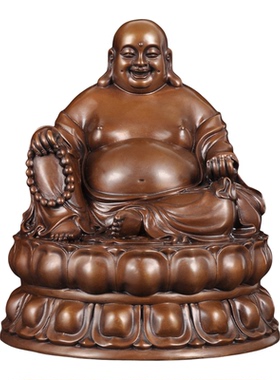 紫铜弥勒佛摆件笑口常开