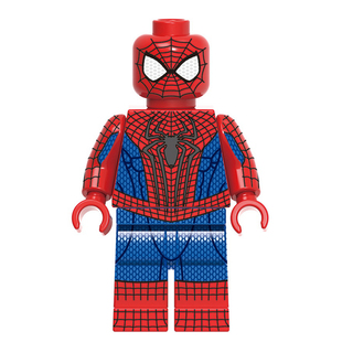 漫威超凡蜘蛛侠英雄无归章鱼博士沙人绿魔拼装人仔积木玩具X0328