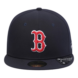 NEWERA纽亦华GTX材质防风防水透气5950平沿全封闭棒球帽B字红袜