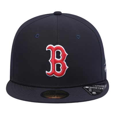 NEWERA纽亦华GTX材质防风防水透气5950平沿全封闭棒球帽B字红袜