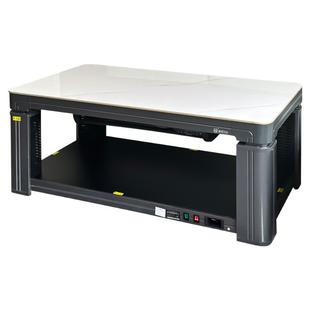 火焰山取暖桌烤火炉电烤炉电炉桌家用客厅长方形升降烤火茶几一体