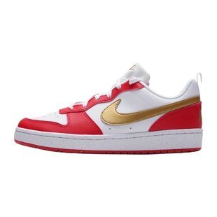 耐克NIKE女鞋2026新年款红白COURT冬季运动鞋复古板鞋大童休闲鞋