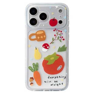 放空岛原创正版丨硕果丨mini角双层imd磁吸手机壳苹果iPhone16promax/17promax小众高级ins全包防摔包相机键