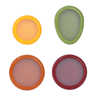 水果保鲜盒硅胶收纳盒防氧化储存盒柠檬牛油果洋葱食品级保存盒