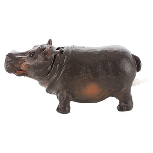 鱼缸造景可爱卡通动物装饰河马摆件吐泡泡水族箱气动式套餐增氧泵