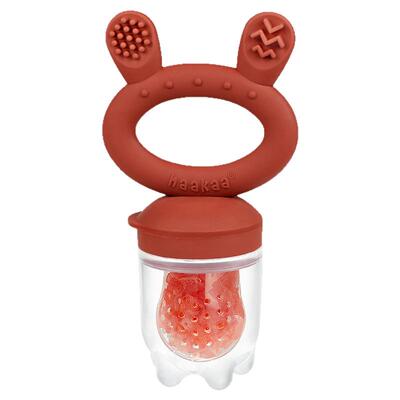 haakaa婴儿牙胶果蔬吃水果辅食器