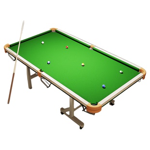台球桌成人家用练习桌标准型中式黑八室内五分点可折叠式训练桌5.