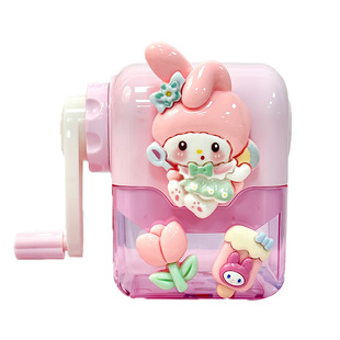 三丽鸥儿童卷笔刀小学生专用手摇式幼儿园转笔刀削笔器可爱卡通女