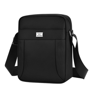 七匹狼2023新款男士斜挎包休闲运动单肩包男生小背包牛津布小包男